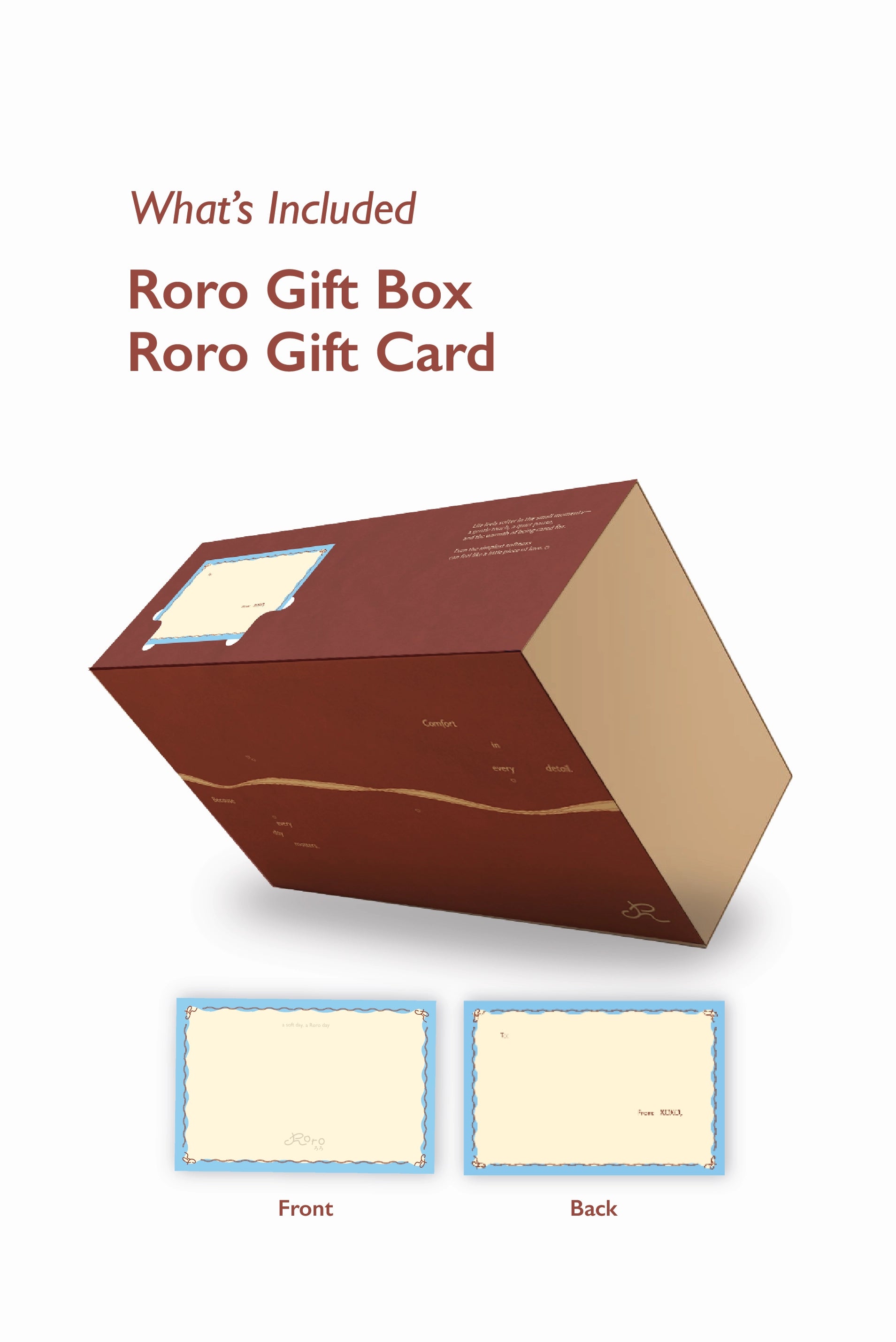 Roro Premium Gift Box with Classic Sleeve & Gift Card
