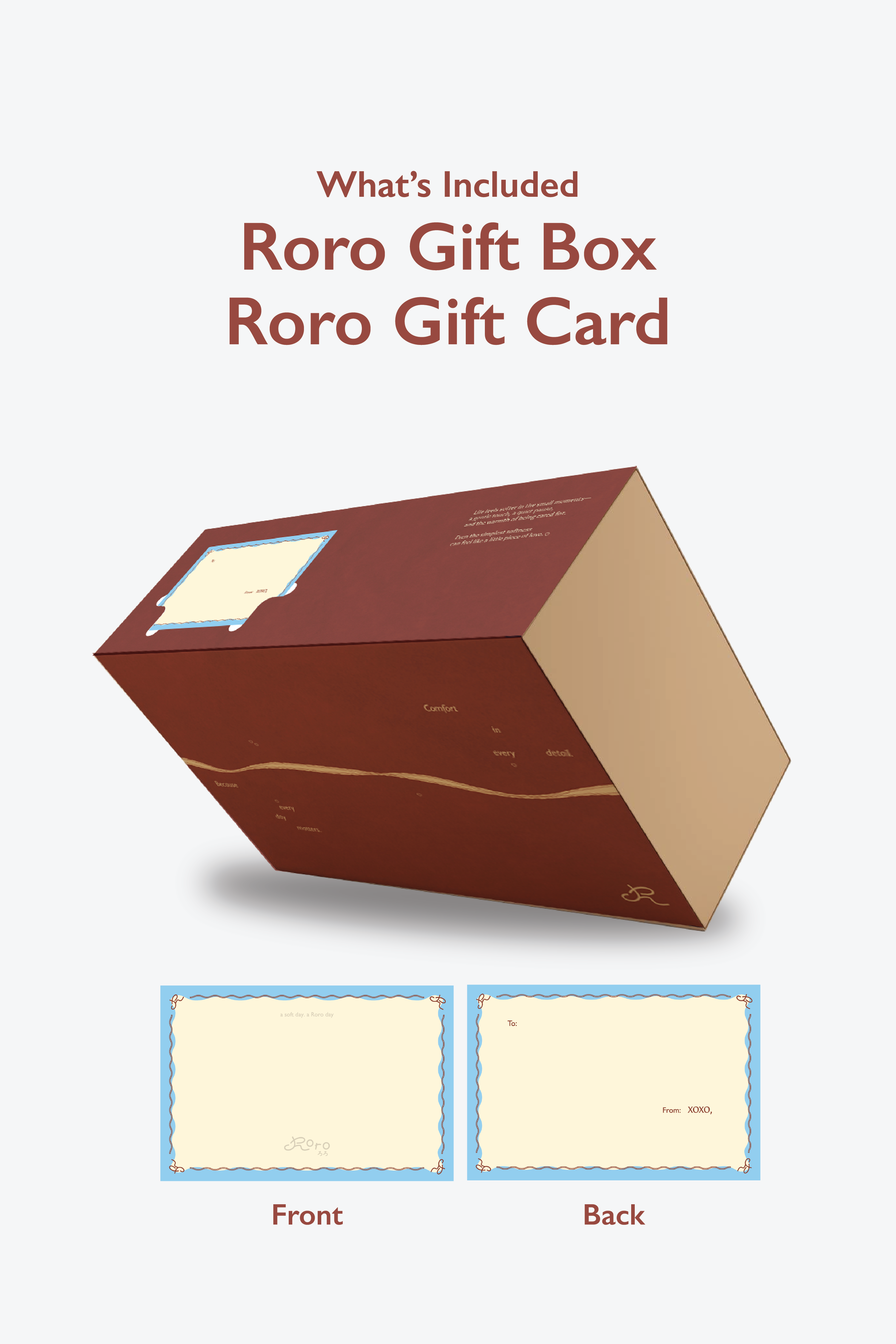 Roro Premium Gift Box with Classic Sleeve & Gift Card